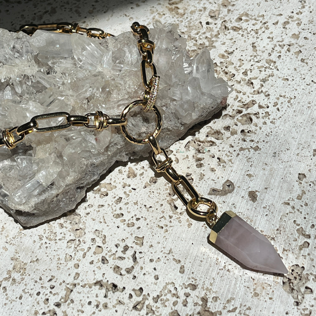 Gray statement necklace sales