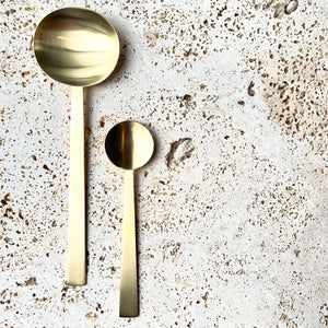 Brushed Brass Spoon- Medium - Mr Pinchy & Co