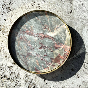 SAHARA Pink Vein Marble Tray 01- Large - Grain Guarantee - Mr Pinchy & Co
