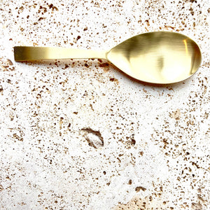 Brushed Brass Serving Spoon - Mr Pinchy & Co