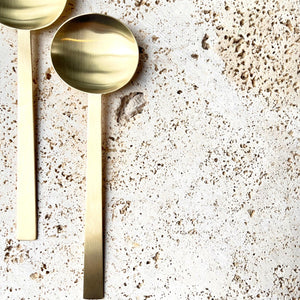 Brushed Brass Spoon- Large - Mr Pinchy & Co