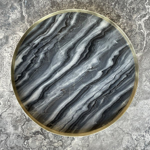 SMOKE ORBIT Marble Tray 01 - Large - Grain Guarantee - Mr Pinchy & Co